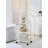 Minimalist Style 3 Tier Utility Rolling Shelf Cart-87910545