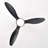 52'' ABS Blades Ceiling Fan With Lights And DC Remote