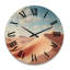 Horloge murale en bois massif Mcclenny-1284539891