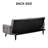 72" Futons Upholstered Convertible Sofa Bed With Cup Holders And Adjustable Backrest-482116925-482116927