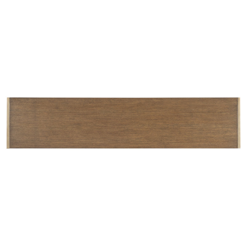 Hammon 64'' Solid Wood Top Console Table, Brown