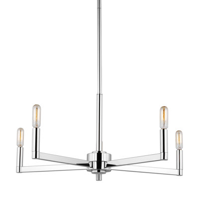 Haines 5 - Light Dimmable Modern Linear Chandelier