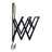 Laundry Rack with Accordion Design - 20" x 14" x 20" - Brown and Black