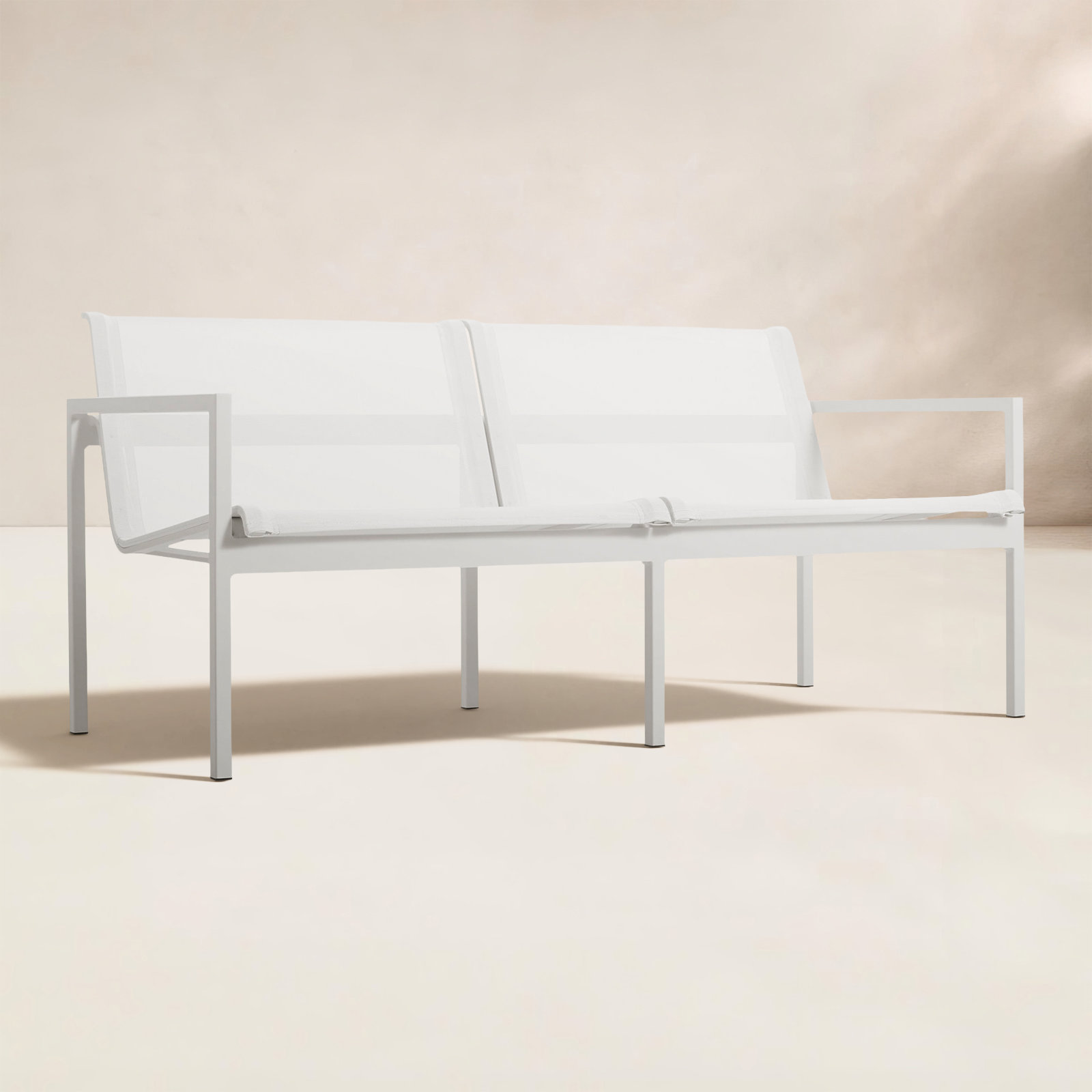 Skiff 56" Patio Loveseat, White