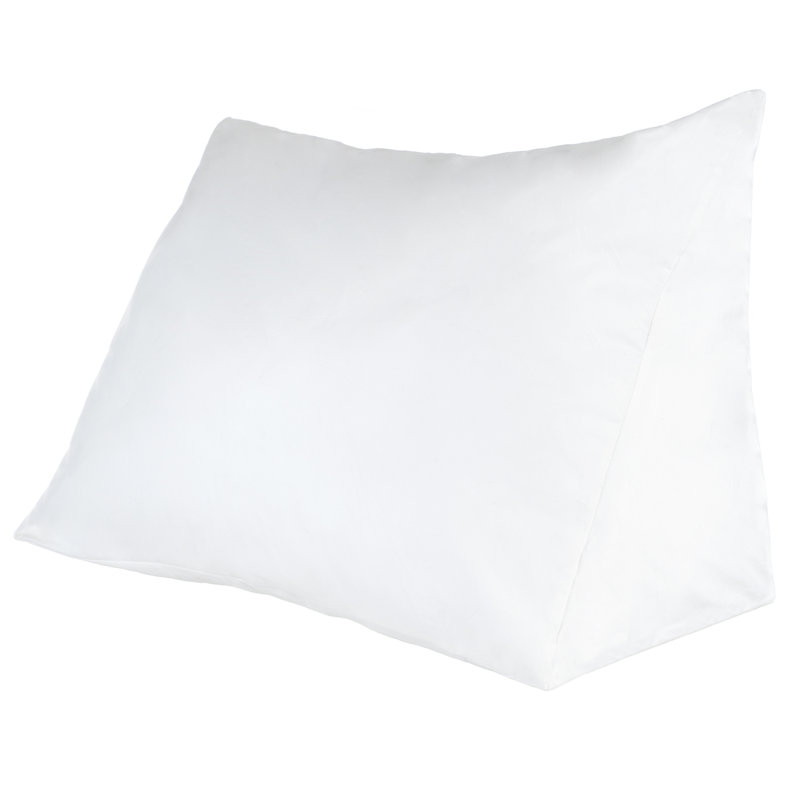 Wedge Pillow - Down Alternate Back Pillow for Reading, Acid Reflux with Removable Cover