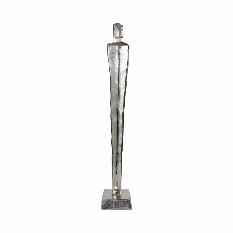 Sagebrook Home 32" Amiens Small Silver Statuary, 38" H x 6" W x 6" D