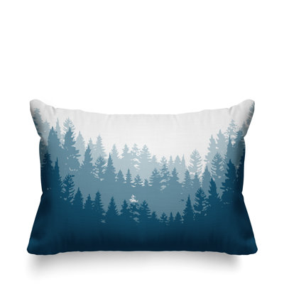 Pine Outdoor Reversible Throw Pillow