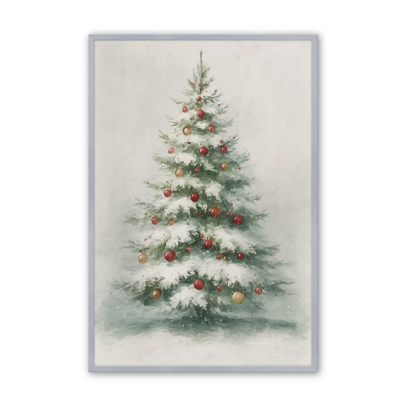 Reproduction d'art Evergreen Glow, 12 po x 16 po, Chrome poli