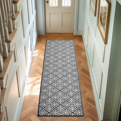 Austell Machine Woven Synthetic Geometric Area Rug
