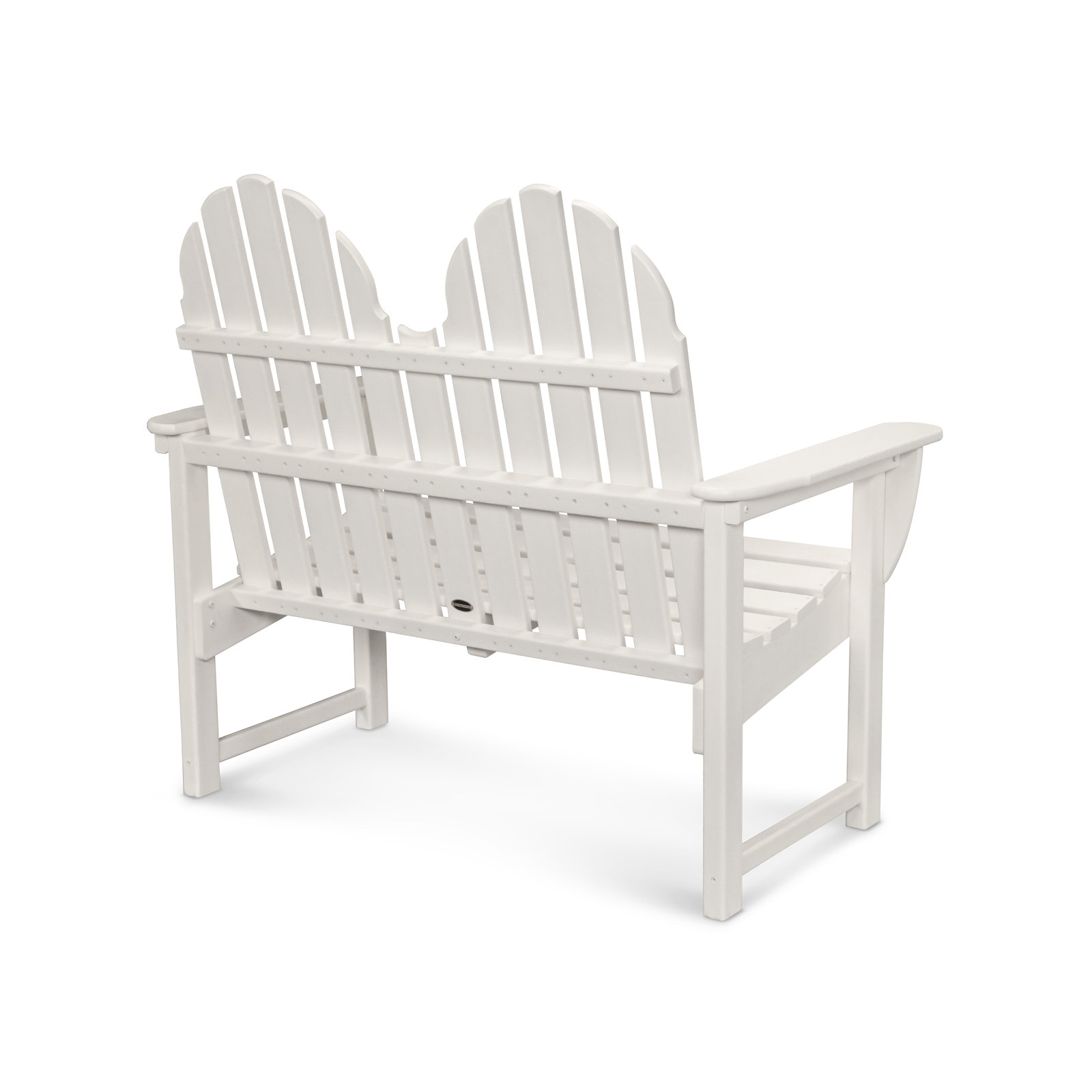 POLYWOOD® Classic Adirondack 49" Garden Bench, White