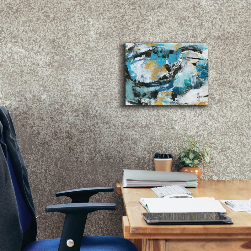 «Epom Graffiti» Impromptu I »par Silvia Vassileva, art mural sur toile, 16 po x 12 po, H 12 po x l 16 po