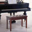 Banc de piano, fauteuil de piano en duo avec coussin rembourré en similicuir et structure en bois, banc à clavier capitonné-623196207