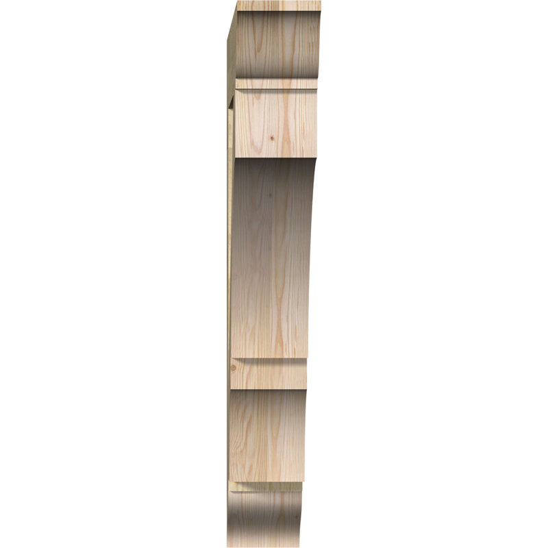 H 6 l x P, Sapin Douglas scié brut, L 6 po x P 36 po x H 42 po