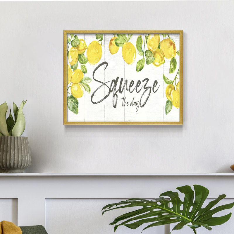 Lemon Squeeze - Imprimé encadré - Restickable