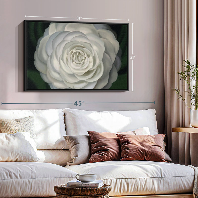 Floral et botanique «Camélia», H 21 po x l 31 po