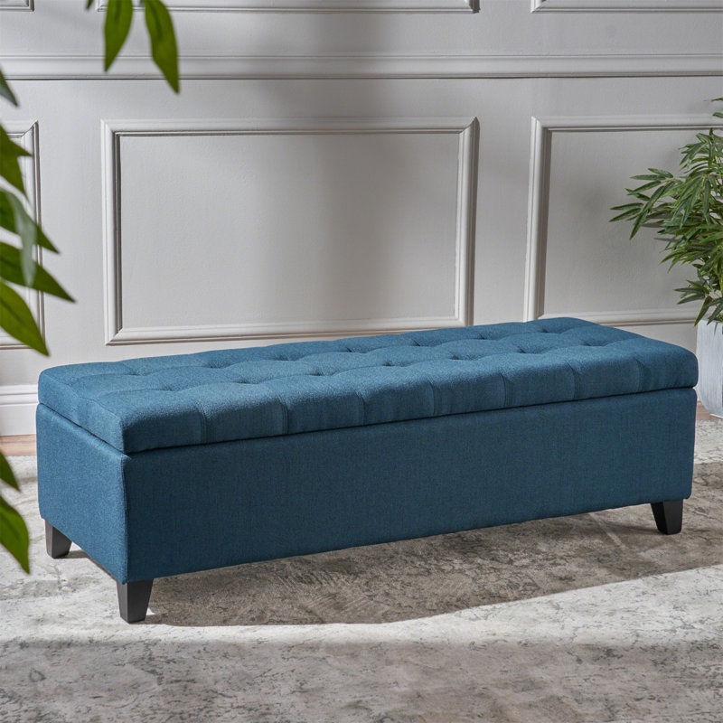 Versatile Ottoman With Plush Cushion And Concealed Storage For Home Comfort