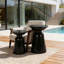 Tables d'appoint d'extérieur en fer avec design évasé-512888580-512888578