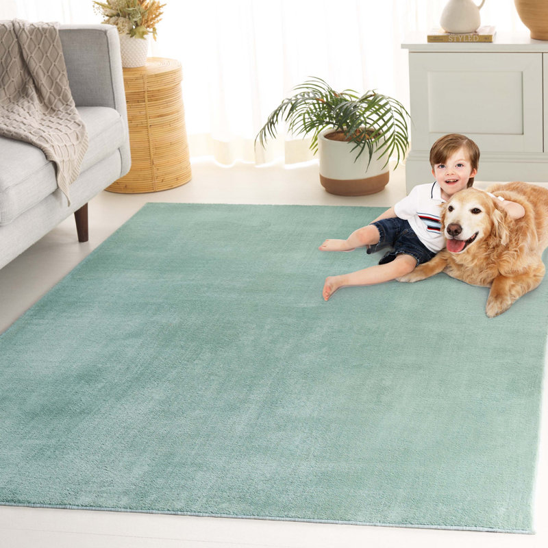 Sage Hand-knotted Wool 5' x 7' Rectangular Area Rug