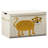 3 Sprouts  - Toy Chest Storage Box for Kids Playroom, Leopard