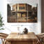 «Western Saloon Bar», 3 pièces sur toile-1492863794