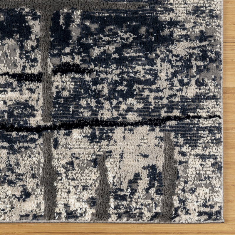 Abstract Indoor Rug, Rectangle 7'10" x 10'