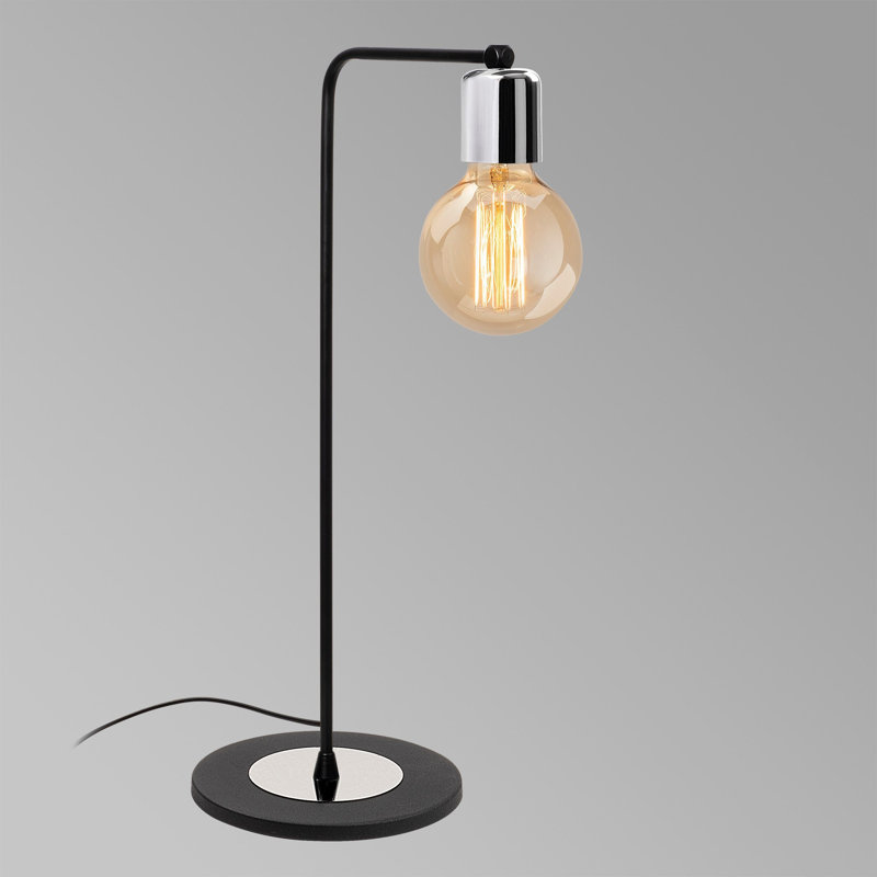 Metal Desk Lamp, Black/Silver