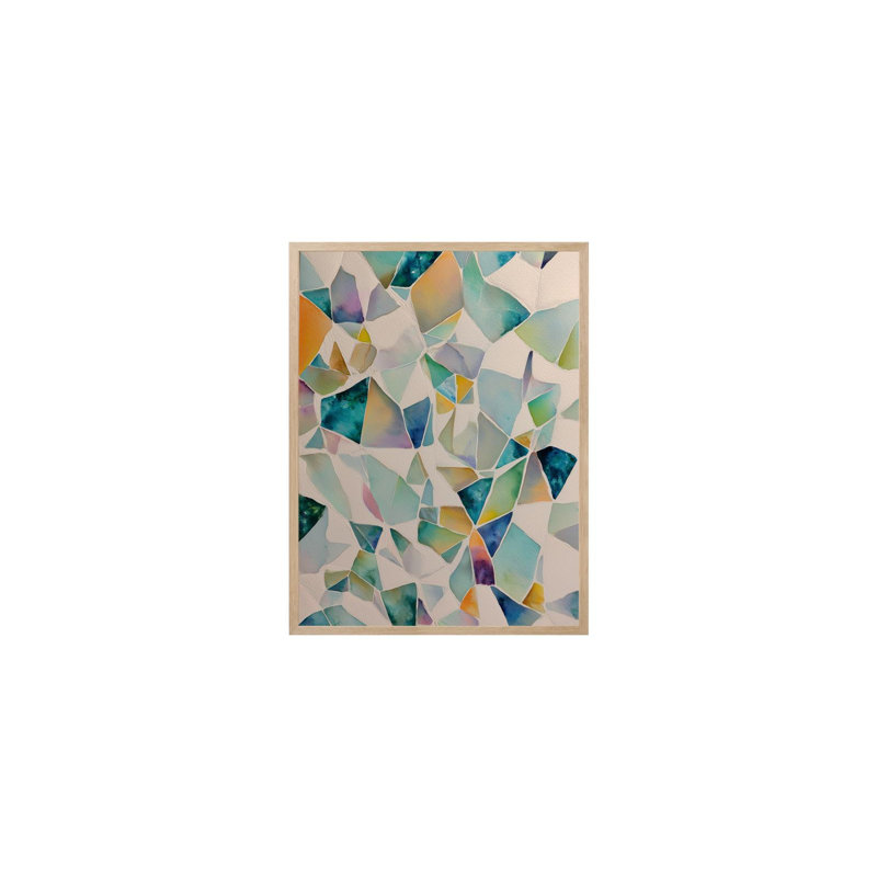 Vibrant Mosaic Fragments, 30" H x 40" W