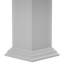 Colonne carrée classique en PVC lisse non effilée Craftsman, base standard et base standard-118304138-118304125