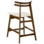 Upholstered Counter Stool with Solid Wood Frame-1718404828