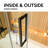 56” - 60" W x 75” H Frameless Single Sliding Tub Glass Shower Doors | 3/8” Thickened Clear Tempered Glass | Leak-Proof | Durable Stainless-Steel Hardware | Adjustment Uneven Walls-106487198