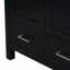 Meuble-lavabo de 30 po avec lavabo simple, meuble-lavabo encastré, armoire de rangement avec 2 portes et un tiroir, fermeture en douceur, rangement multifonctionnel, structure en bois massif-120330021