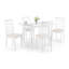 Exeter 4 - Person Butterfly Leaf Rubberwood Solid Wood Dining Set-69775833