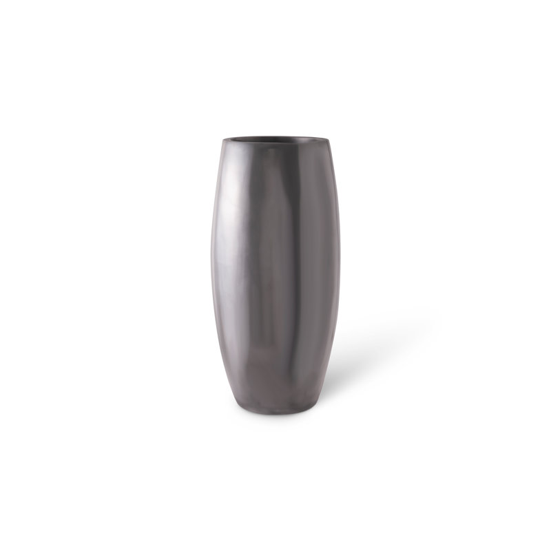 Elonga 47" Silver Aluminum Contemporary Planter