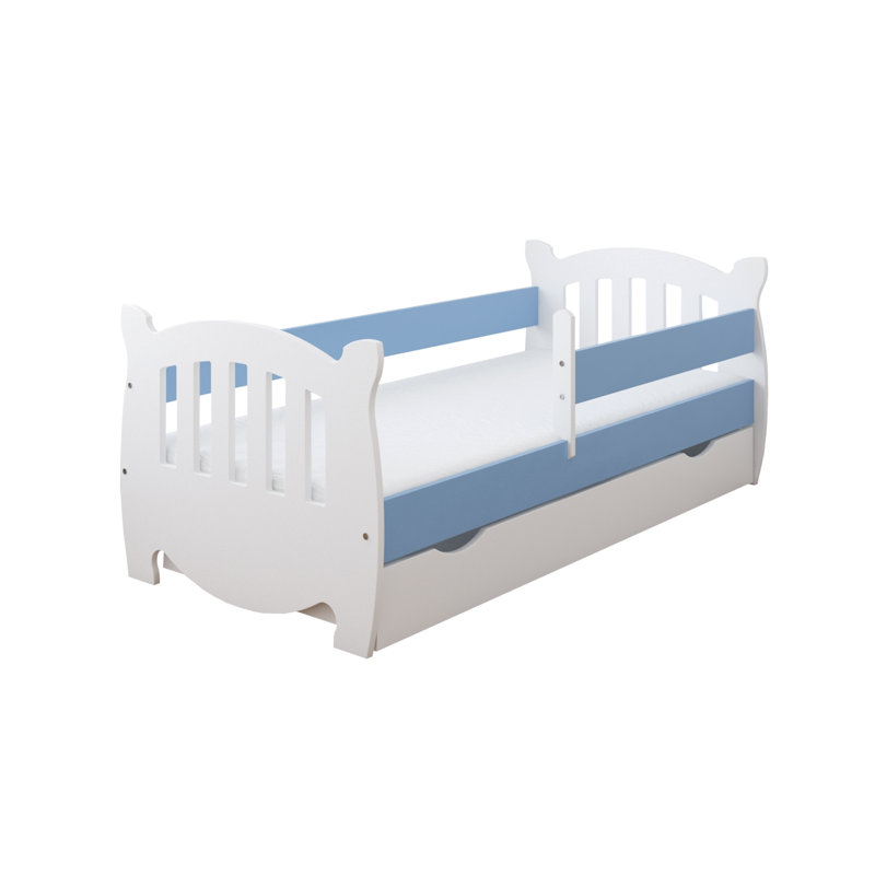 Langston Cabin Bed with Storage Included, 80 x 140 cm, Blue