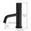 Robinet de lavabo de salle de bain moderne noir, mélangeur d'eau chaude et froide | Idée de cadeau