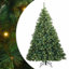 Artificial Christmas Tree with 300 LEDs Green PE and PVC-575244102