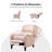 Beecher Traditional 28.75" Wide Genuine Leather Manual Club Recliner with Solid Wood Legs-450924353