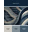 Tapis arty déco moelleux et moelleux rose Tawhiri - bleu marine-1153351544