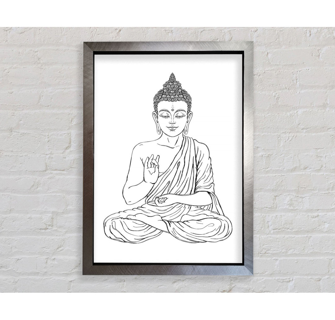 Buddha 12 Gerahmter Druck