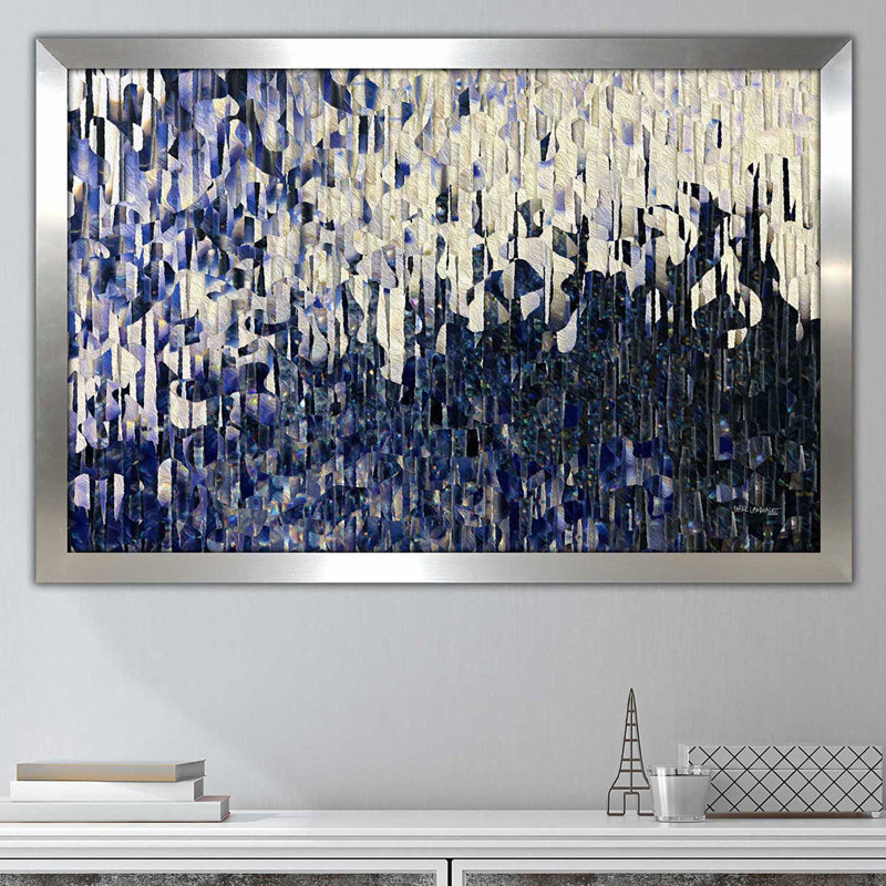 «Psalm 104: 2 The Curtain Of Heaven» par Mark Lawrence - impression, H 21,5 po x l 27,5 po x P 0,75 po, Encadrement argenté