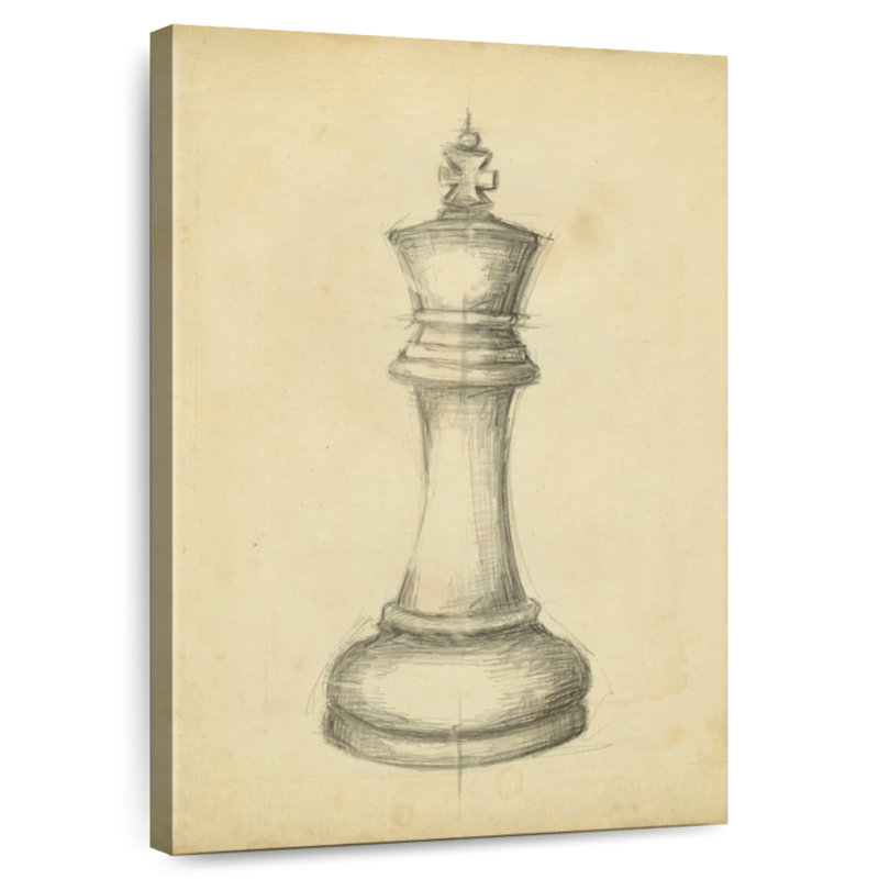 Senne Antique Chess I, 24" H x 16" W