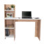 Bureau avec tablette intégrée, bureau d'ordinateur contemporain pour le bureau et les études – Naturel