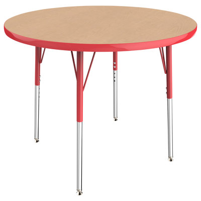 Round T-Mold Adjustable Height Activity Table