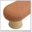 Banc de salle à manger rembourré polyvalent avec pieds en bois robustes, orange 64 L, capacité de 300 LBS pour des utilisations multiples-2041657102