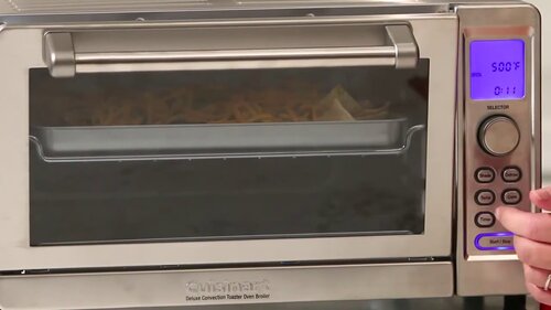 Cuisinart Custom Brushed Stainless Classic Toaster Oven Broiler, Black/Silver