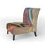 Fauteuil de chambre rembourré Mid-Century