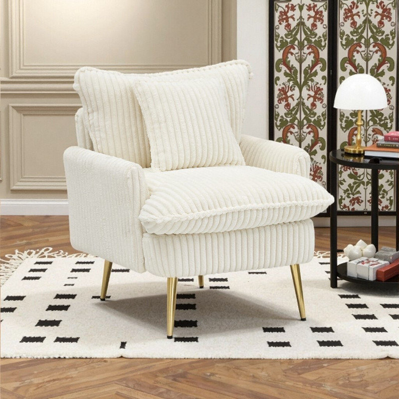 30.3 Inch Single Seater Sofa Chair Plush Corduroy Living Room Accent Furniture With Solid Wood Frame
Single Seater Sofa Chair 30.3 Inch Ergonomic Corduroy Accent Chair For Living Room Or Office
