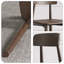 Chaise d'appoint à dossier rétro brun noisette (ensemble de 2)