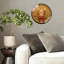 Horloge murale bougie-Avent-avec-houx-arc