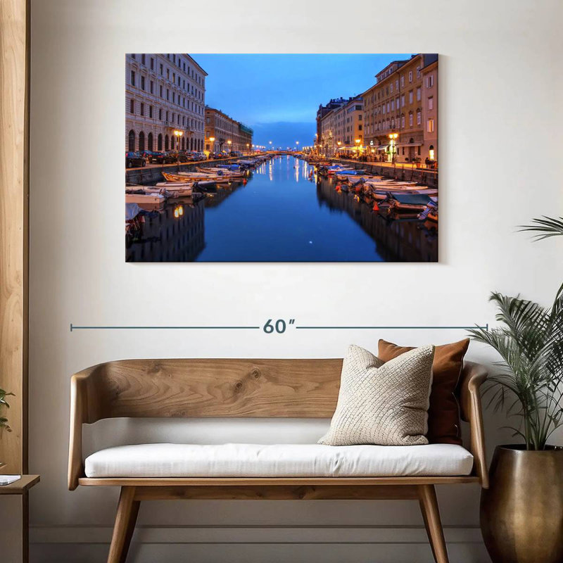 Ravi, Trieste, Italie, canal, H 30 po x l 45 po
